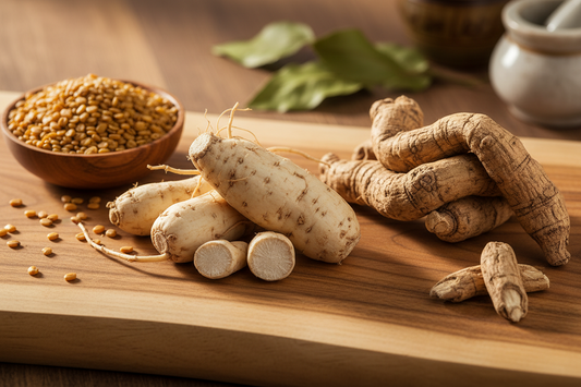 Three Powerful Ayurvedic Herbs for Feminine Health: Shatavari Root, Ashwagandha, and Fenugreek Seed