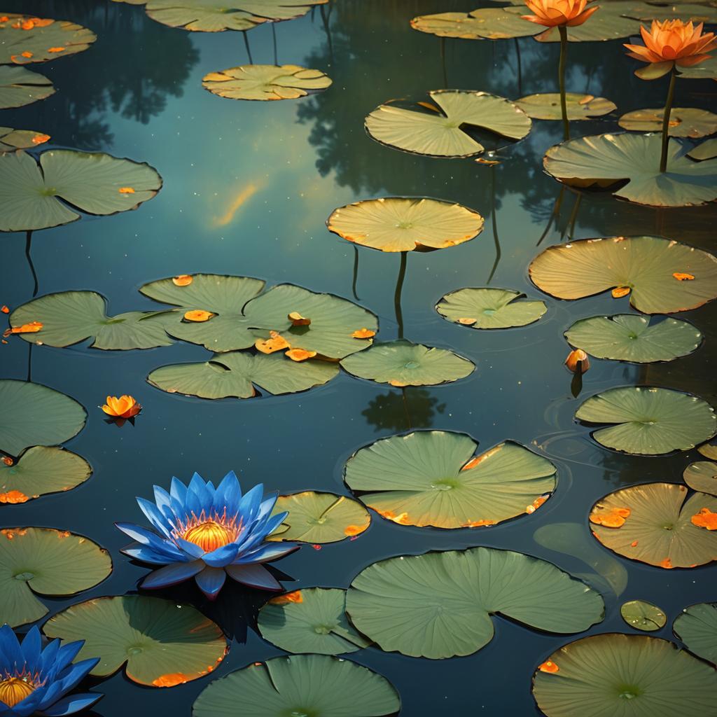 Blue Lotus Flower